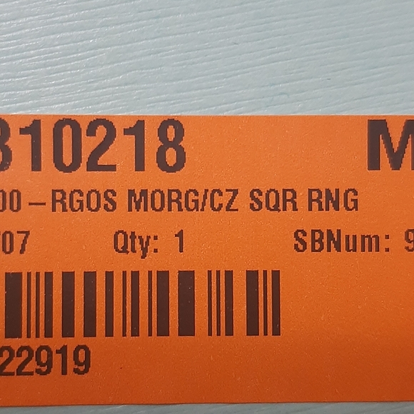 Morganite & Cubic Zirconia 14k Rose Gold Over Silver Ring - Size 6 - Picture 5 of 11